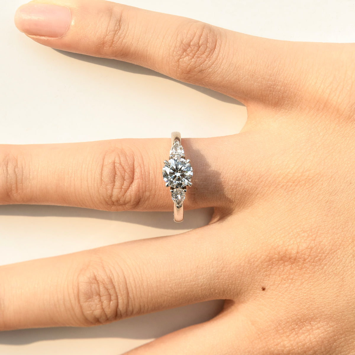 Classic 3-Stone Round Brilliant Ring