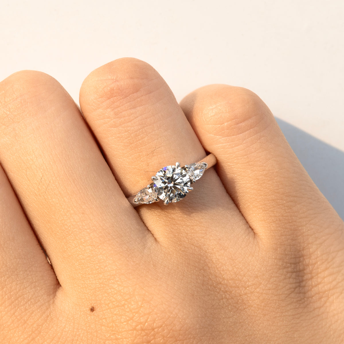 Classic 3-Stone Round Brilliant Ring