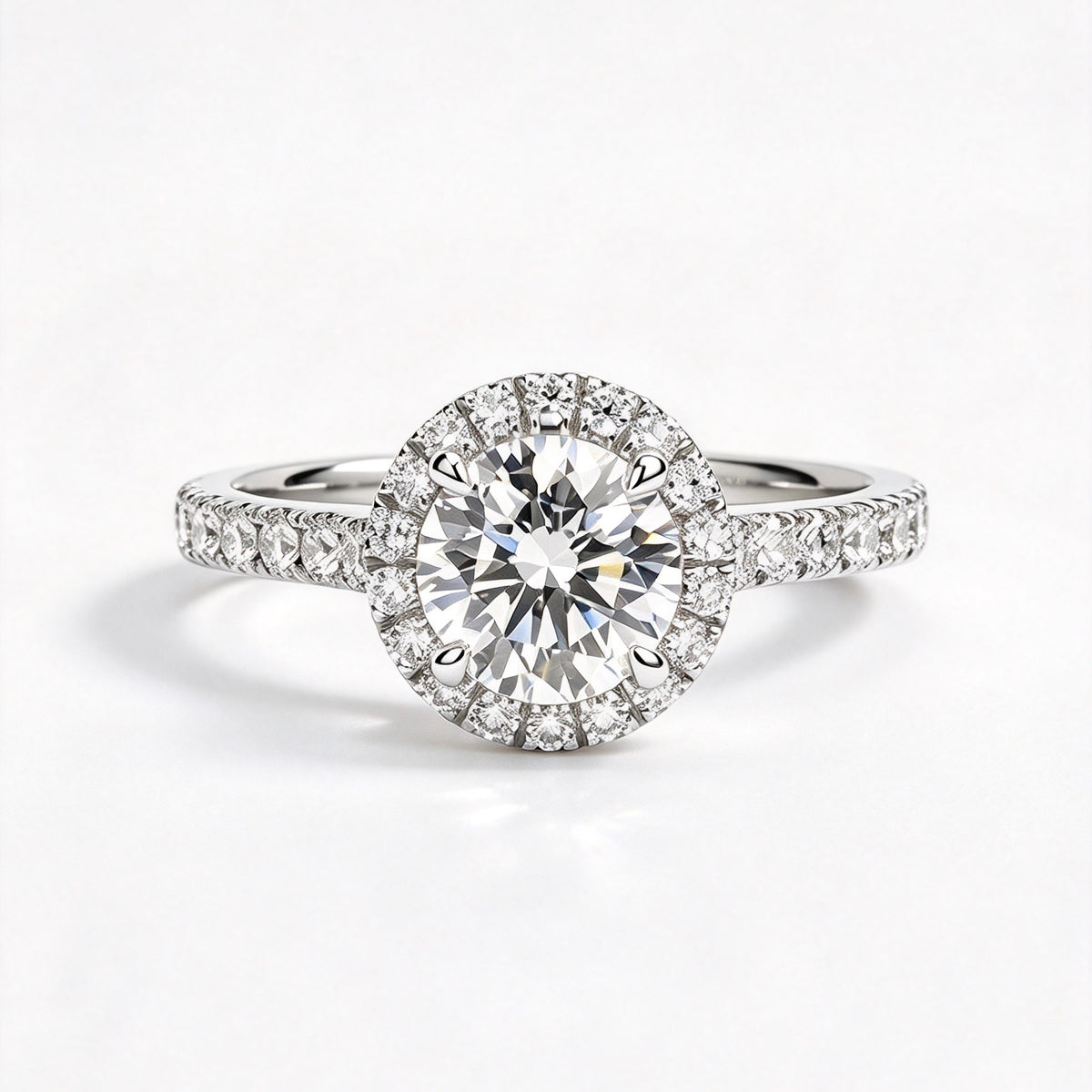 The Classic Halo Lab-Grown Diamond Engagement Ring