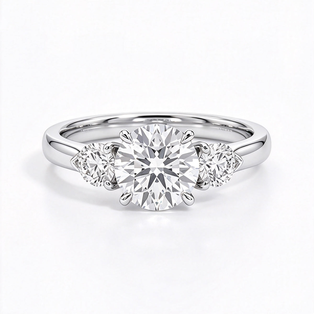 Classic 3-Stone Round Brilliant Ring