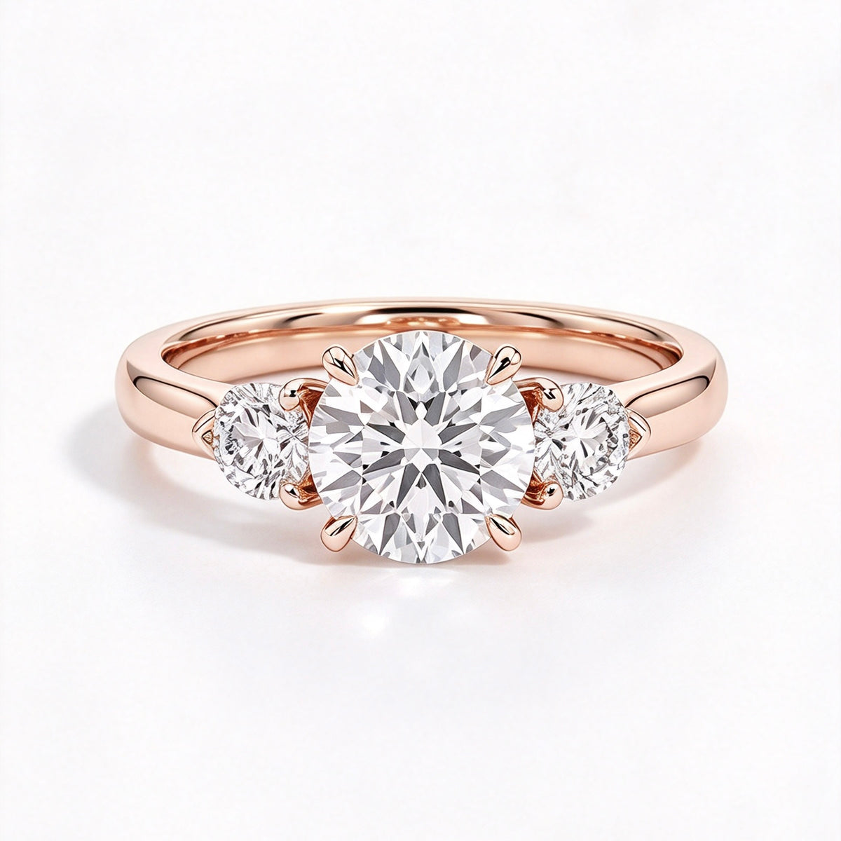 Classic 3-Stone Round Brilliant Ring