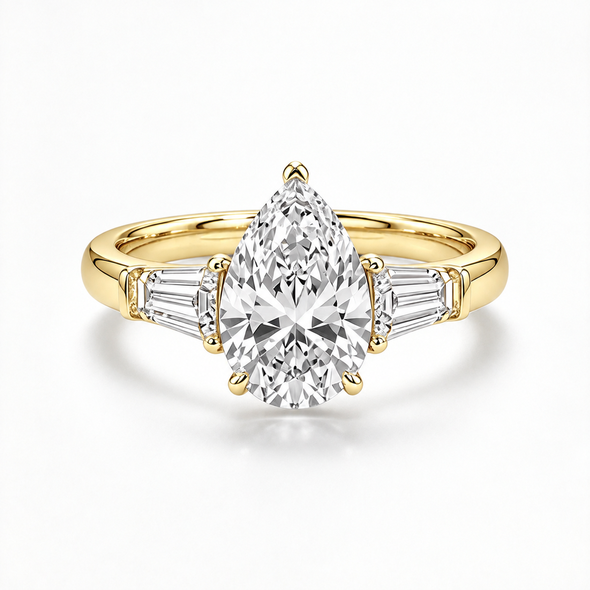 Luminous Pear Diamond Ring