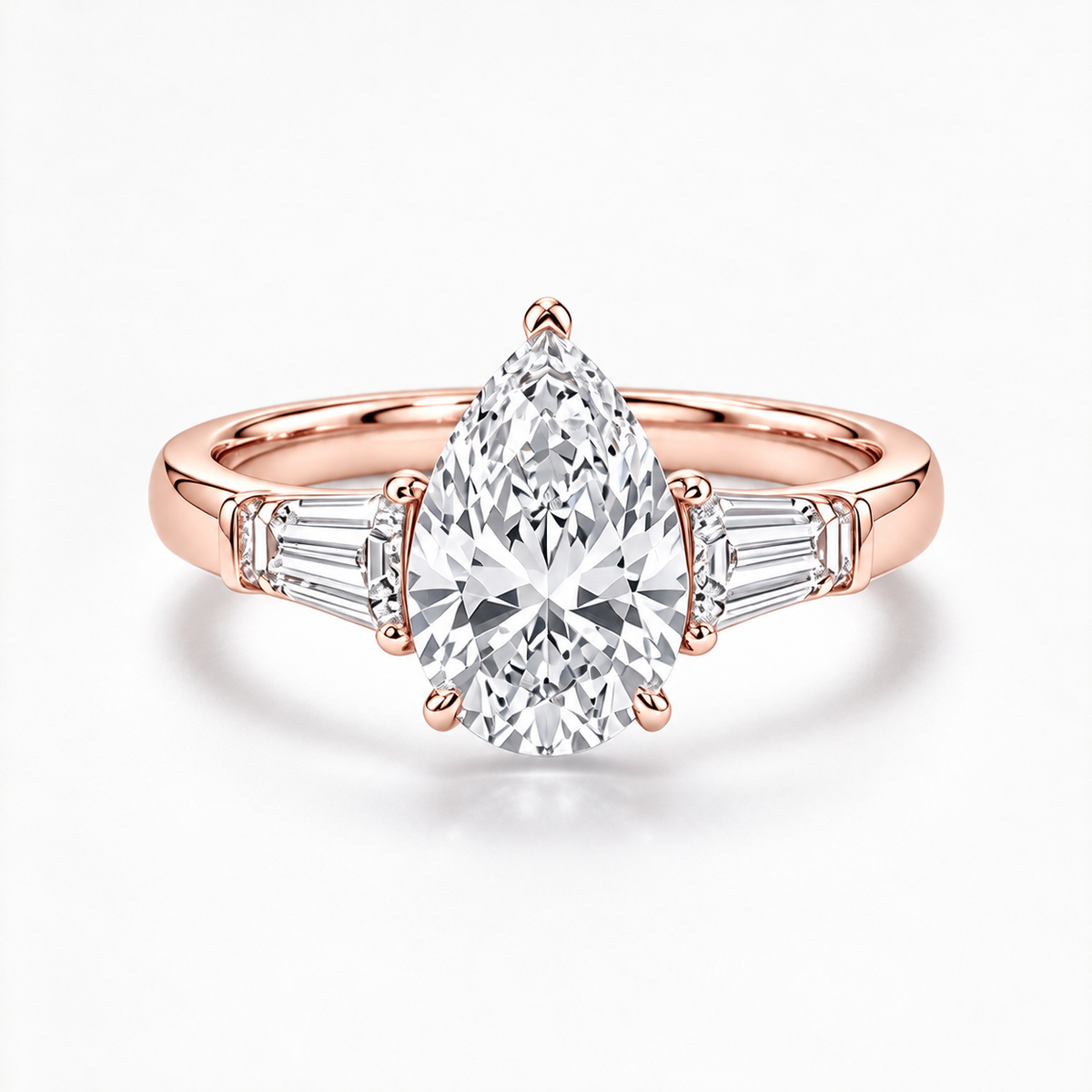 Luminous Pear Diamond Ring