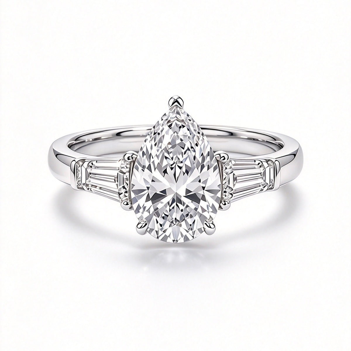 Luminous Pear Diamond Ring