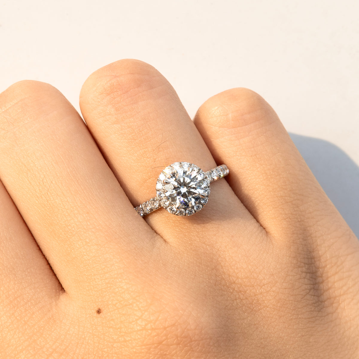 The Classic Halo Lab-Grown Diamond Engagement Ring